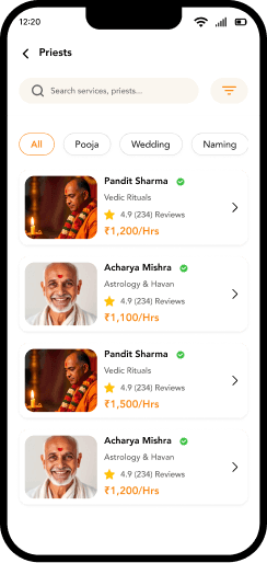 Booking Details & Samagri