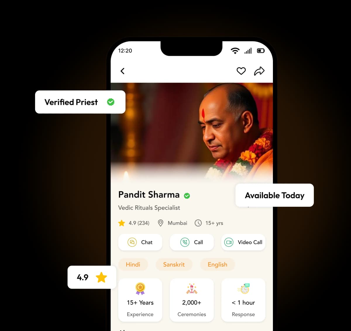 Find the Right Priest for Your Ritual Mockup